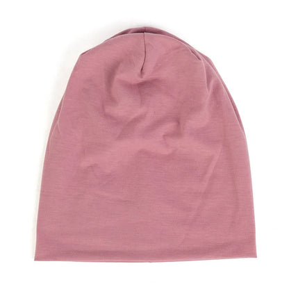 Fashion Slouchy Solid Beanies For Women Beanie Casual Caps For Man Turban Wraps Warm Hats Bonnet Unisex Cap