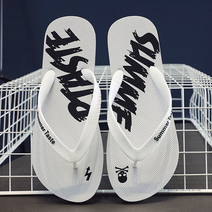 Fashion Men Shoes Summer Men Flip Flops High Quality Beach Sandals Anti-Slip Zapatos Hombre Casual Wholesale Men Slippers