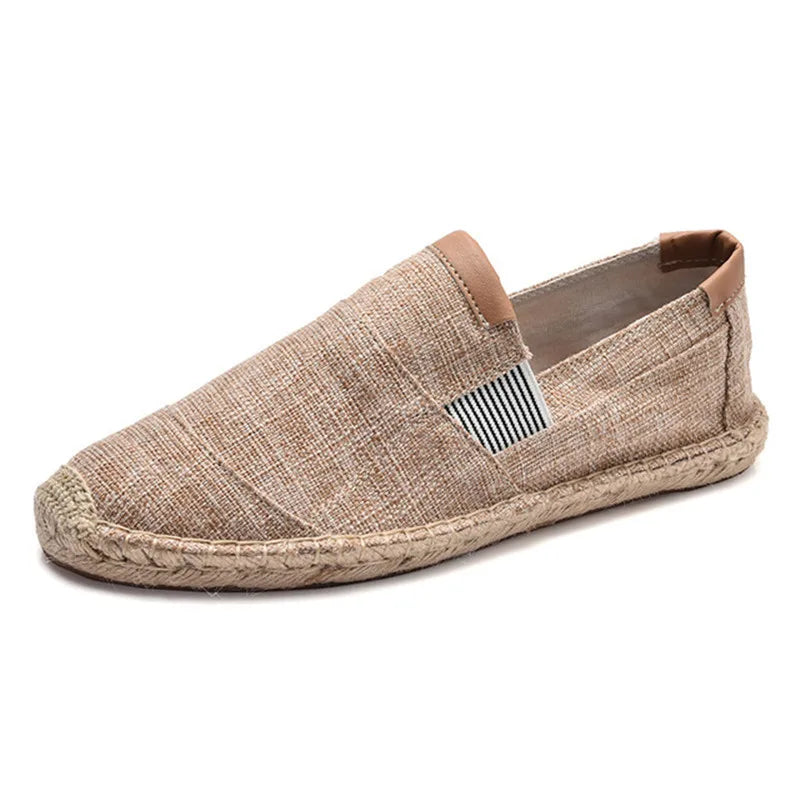Mens Shoes Casual Male Breathable Canvas Casual Shoes Men Chinese Fashion Soft Slip On Espadrilles For Men Loafers