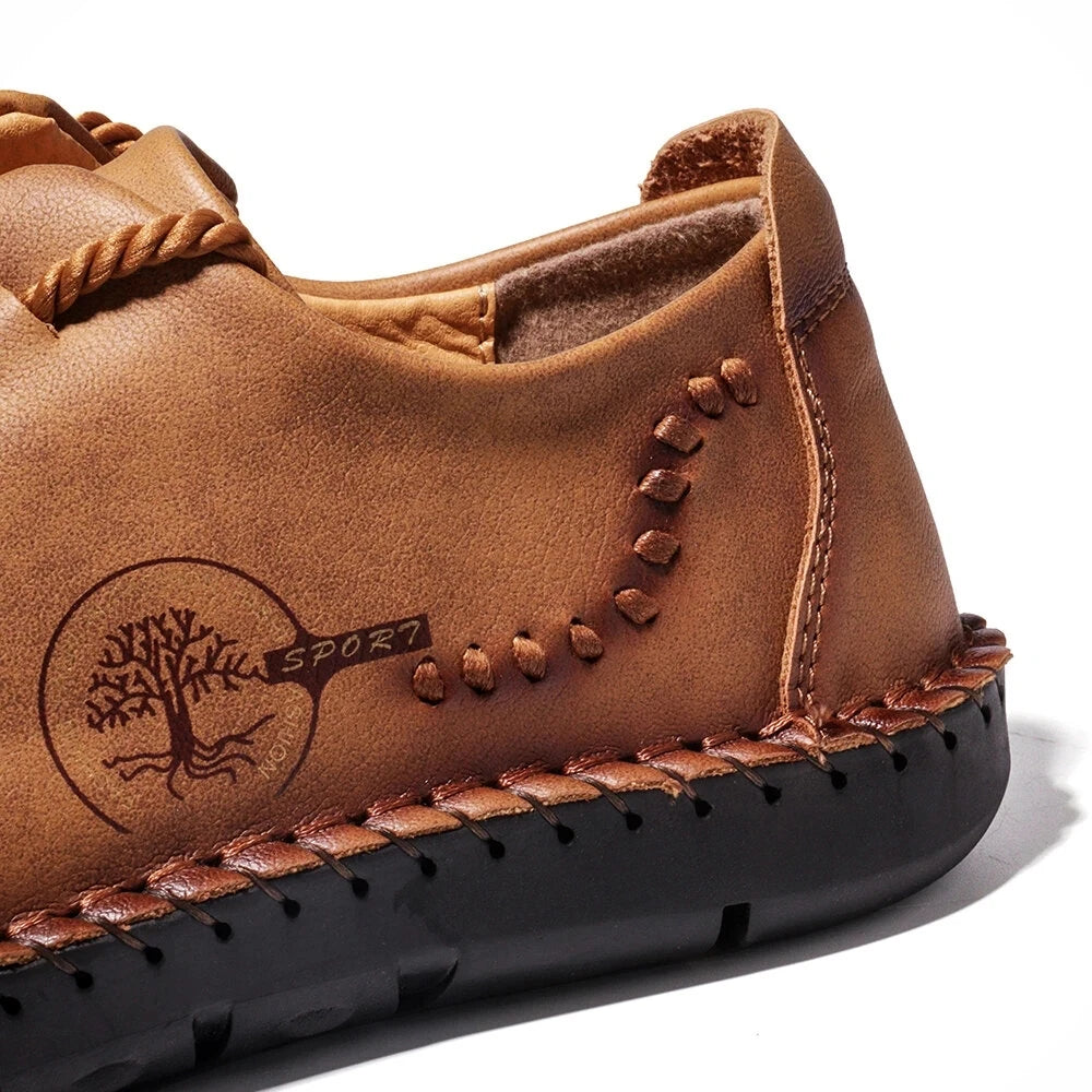 Chaussures à la main pour hommes décontractés pour hommes baskets hommes confortables en cuir mores de bouteilles