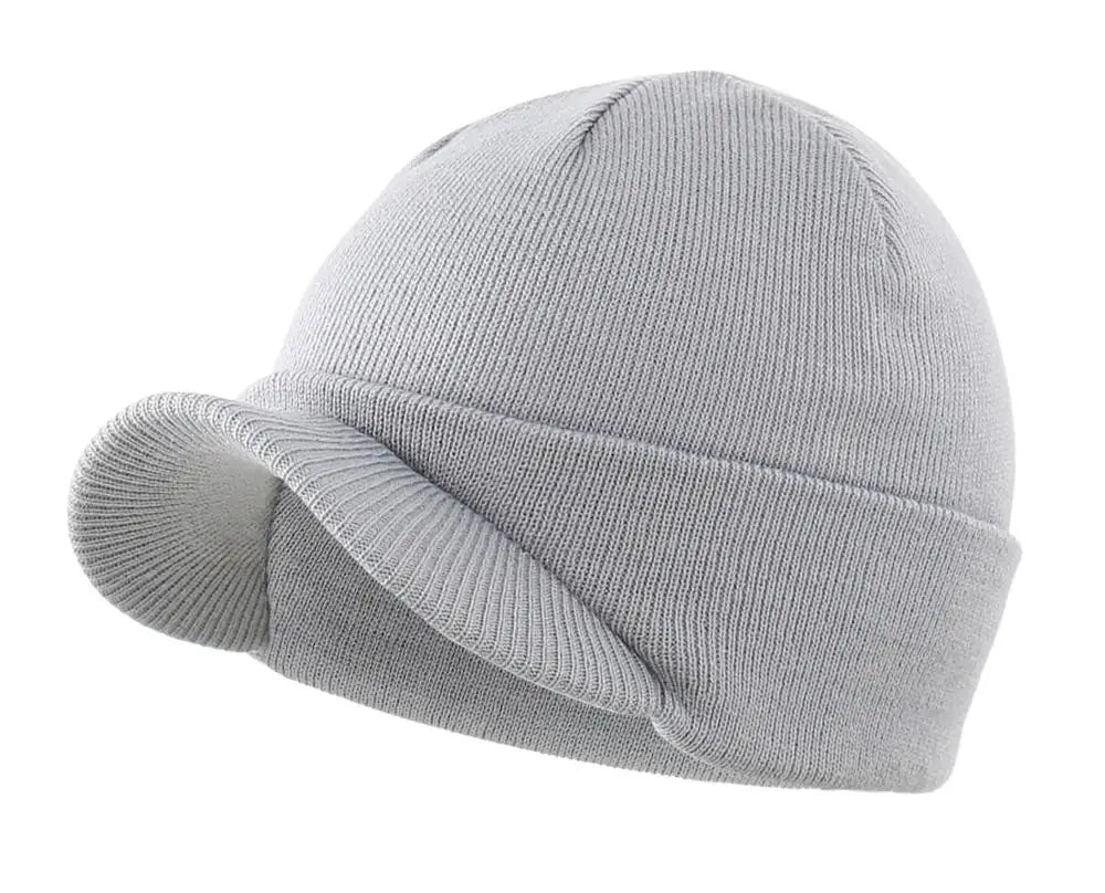 Connectyle Moda de moda masculina Chapéu de gorro de inverno com abastecimento quente de malha macia e malha