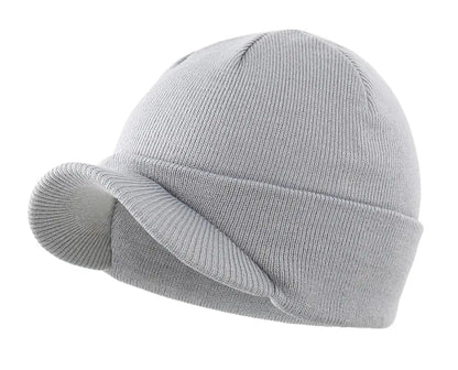 Connectyle Moda de moda masculina Chapéu de gorro de inverno com abastecimento quente de malha macia e malha