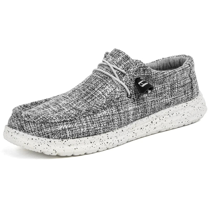 Stor størrelse udendørs mænds afslappet denim lærred sko vulkanisere sko mode luksus stil designer åndbare mænd sneakers loafers
