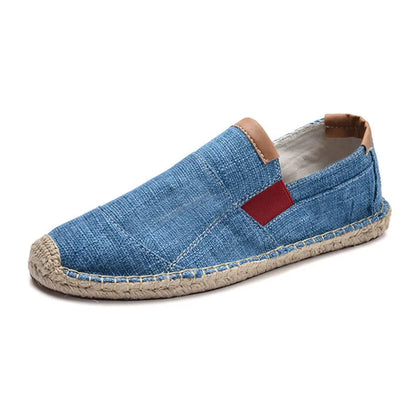 Mens Shoes Casual Male Breathable Canvas Casual Shoes Men Chinese Fashion Soft Slip On Espadrilles For Men Loafers