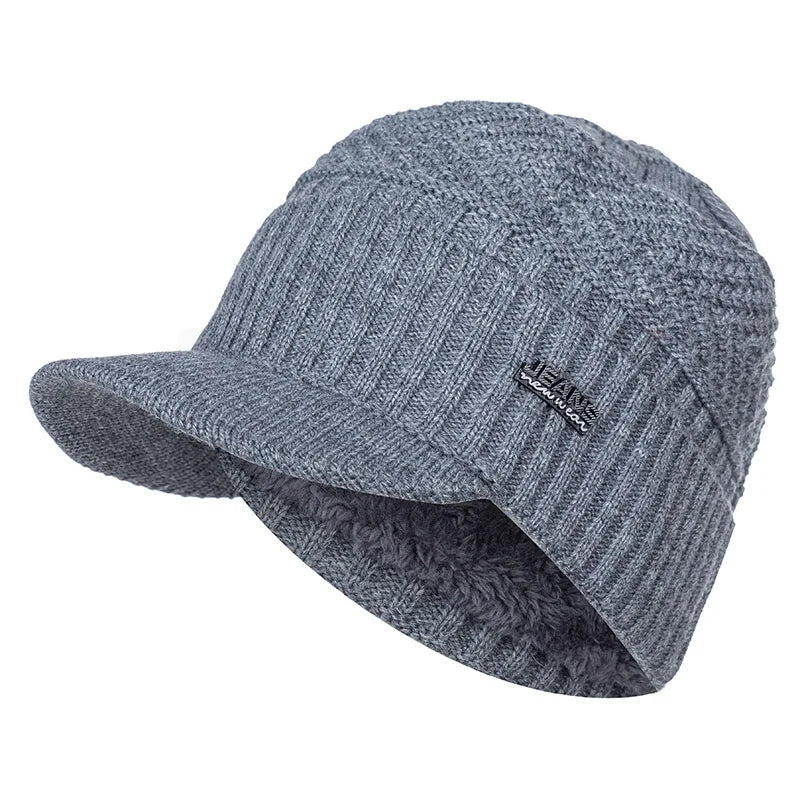 Chapéus de inverno unissex quentes elegantes adicionam boné de gorro macio forrado com chapéus de malha de inverno grossos para homens e mulheres dropshipping