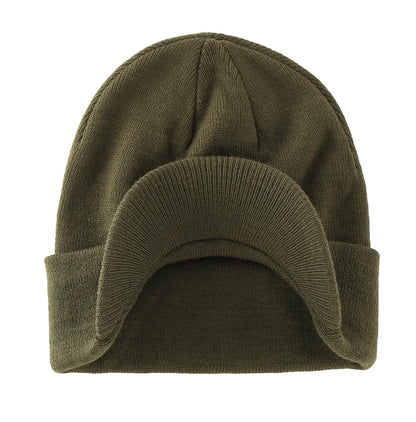 Connectyle Moda de moda masculina Chapéu de gorro de inverno com abastecimento quente de malha macia e malha