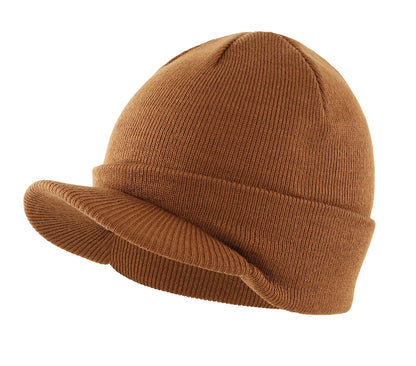 Connectyle Moda de moda masculina Chapéu de gorro de inverno com abastecimento quente de malha macia e malha