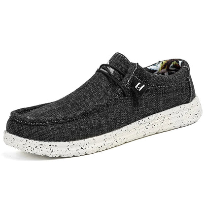 Stor størrelse udendørs mænds afslappet denim lærred sko vulkanisere sko mode luksus stil designer åndbare mænd sneakers loafers