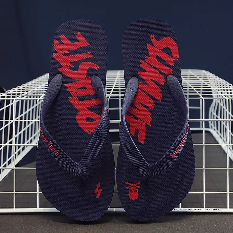 Fashion Men Shoes Summer Men Flip Flops High Quality Beach Sandals Anti-Slip Zapatos Hombre Casual Wholesale Men Slippers