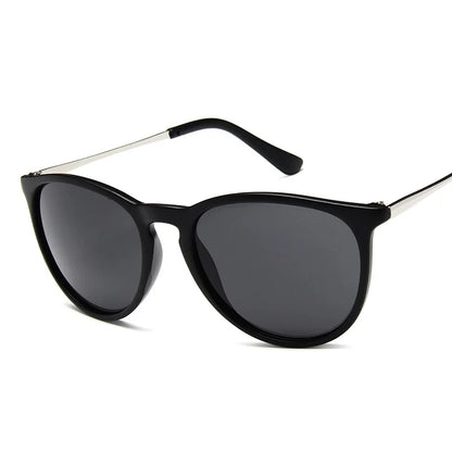 Merkontwerper ronde kat oog zonnebrillen man retro tinten mannelijke zonnebril spiegel heldere vintage mode mode rijden oculos de sol