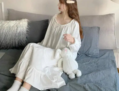Rochie de noapte pentru femei de toamnă de primăvară, cu mânecă lungă, cu mânecă lungă acasă, purtați haine pentru cămăși de somn pentru cămăși de noapte