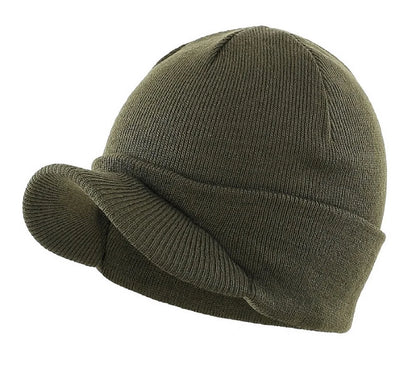 Connectyle Moda de moda masculina Chapéu de gorro de inverno com abastecimento quente de malha macia e malha