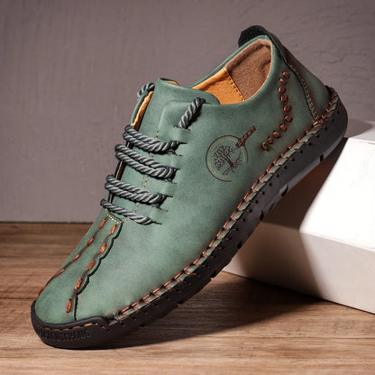 Chaussures à la main pour hommes décontractés pour hommes baskets hommes confortables en cuir mores de bouteilles