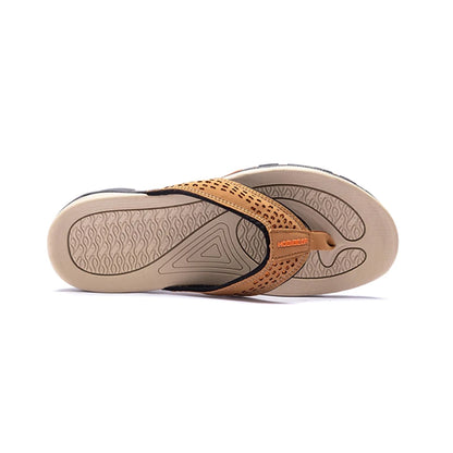 بالإضافة إلى الحجم الكبير 49 50 51 52 Flip Flips Slippers Pu Leather Beach Shoes TPR خارجيًا