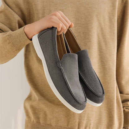 Udendørs mode herre afslappet sko komfortable mandlige loafers skridsikre gående sneakers åndbare lejligheder køresko dovne sko