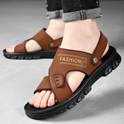 Beach Shoes for Men Non-slip Big Size Luxury 2025 Stylish H Clearance Sale New Arrival Fashion Breathable Adult Eva Man Sandals