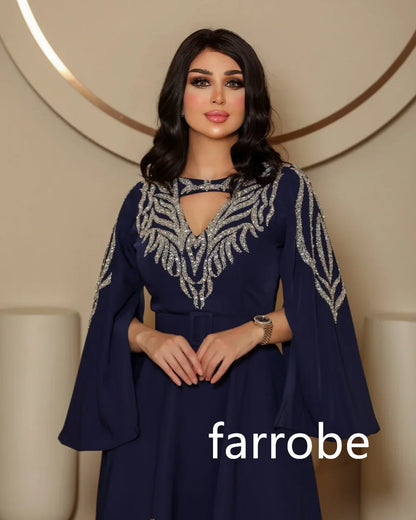 Customized Unisex Jersey Pleat A-line V-neck Midi Dresses Homecoming Dresses Chinese Style Formal Casual Simple Retro Fashion Cl