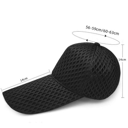 Veliki čovjek na vanjskom ribolovu 14 cm dugačak vrh Velika veličina sunčana kapica kapica Plus veličine mrežice bejzbol kape 55-60 cm 60-65 cm