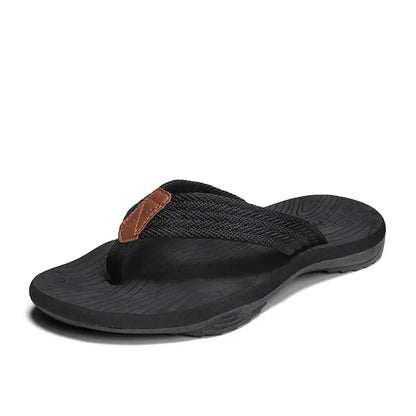 Män tofflor sommar flip flops varumärke mode utomhus bekväma avslappnade skor skor icke-halk strand män sandaler