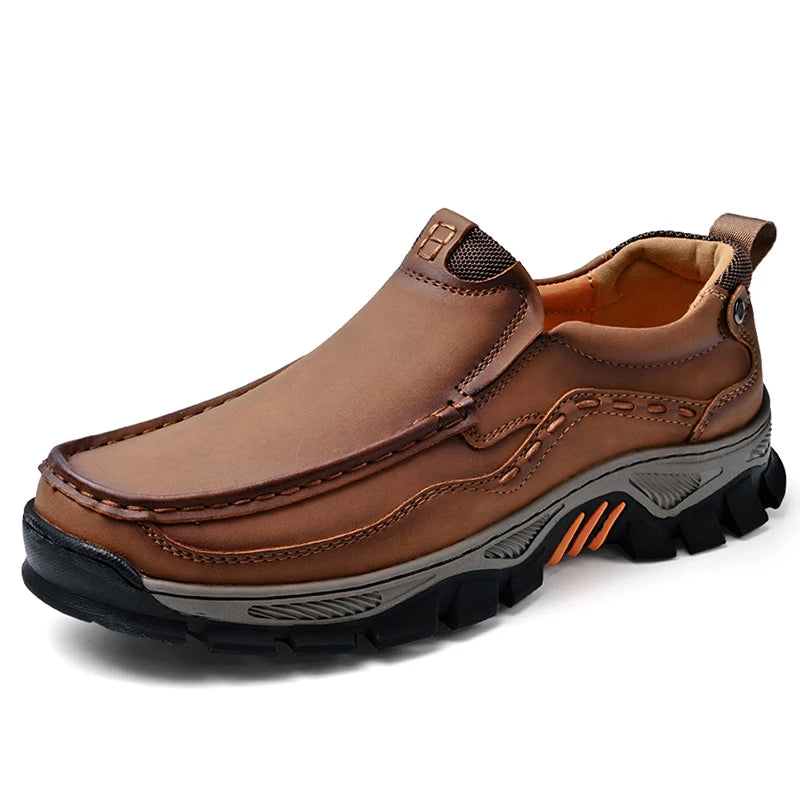 Slip On Mens Leather Shoes Loafers Oxfords Outdoor Casual Mocassin Homme Mocasines Hombre Big Size 48 49 50