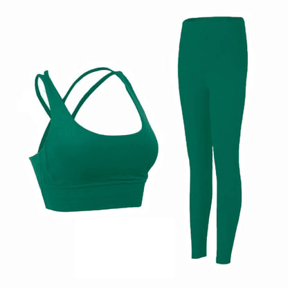 2 Piece Yoga Clothes Women's Tracksuit Athletic Wear Pilates Fitness Suit Gym Workout Push Up Clothes Sports Leggings Suit👖👖