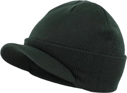 Connectyle Moda de moda masculina Chapéu de gorro de inverno com abastecimento quente de malha macia e malha