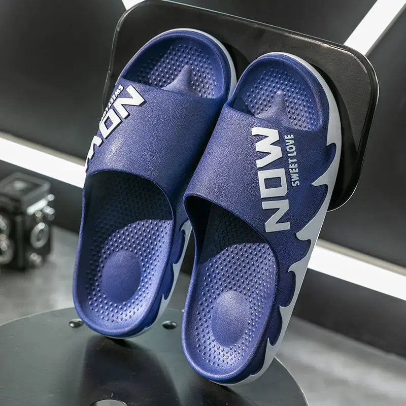 2023 Men's Summer Slippers Anti-slip Thicken EVA Soft Slipper Outdoor Beach Flip Flops for Men Household Comfortable Shoes