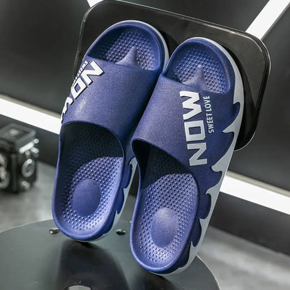 2023 Men's Summer Slippers Anti-slip Thicken EVA Soft Slipper Outdoor Beach Flip Flops for Men Household Comfortable Shoes