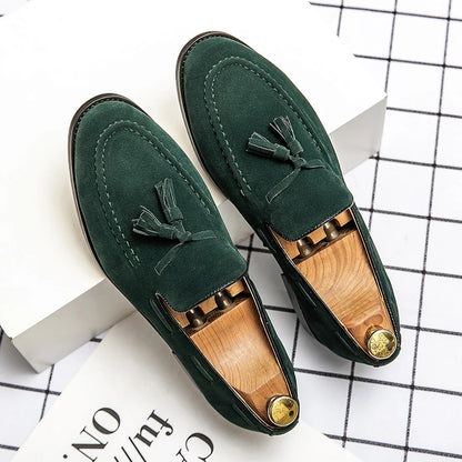 Mali di alta qualità di alta qualità da uomo in pelle vera slip on calzature maschio comodo scarpa da guida con palette antriskid per tutto il gioco