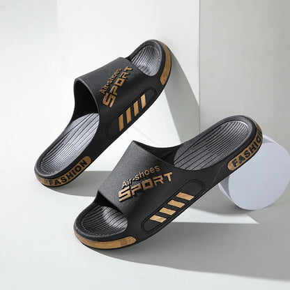 Slifori maschili di moda in PVC SOLE SOLE NON SLIP SCHEDI SCHEDE CASUAL FLOP FLOPS BAGNO CAPPOGLE Coppie da bagno Nuovo Sandalo