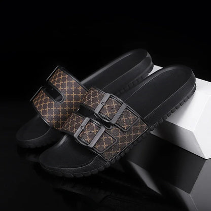 Moški pristni usnjeni sandali udobni moški sandal hišni copatci moški poletni čevlji prodajajo pristne moške spodrsljaje flip flop diapozitive