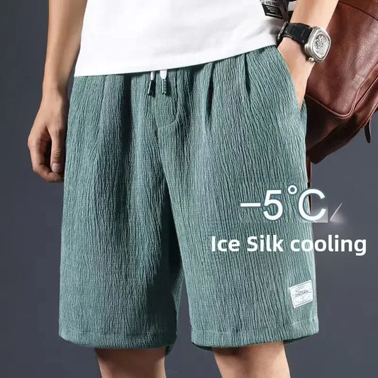 Men's Ice Silk Casual Shorts Loose Fit Summer Style Big Pants Versatile Outerwear For Men Comfortable Underwear