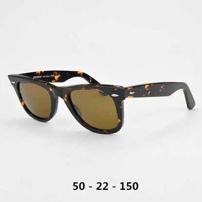 Gafas de sol clásicos lente de vidrio acetato de lentes solares y-2140 diseño de doble remacha gafas elegantes femeninas uv gafas de sol