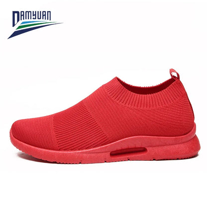 Damyuan Men Light Running Shoes Jogging Shoes Breathable Man Sneakers Slip On Loafer Shoe Men's Casual Shoes Størrelse 46 2020