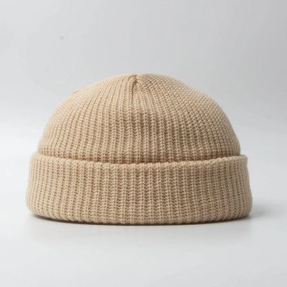 Brand Oohmy Knitted Hats for Men Women, Skullies Caps, Warmer Bonnet, Casual Cap, Monochromatic, Male and Female, Winter, 2024