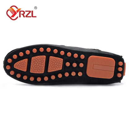 Yrzl Loafers Men iso koko 48 Pehmeä ajo-mokkasiinit Korkealaatuiset asunnot aitoja nahkakengät miehet liukuvat mokkanahkaa miehille