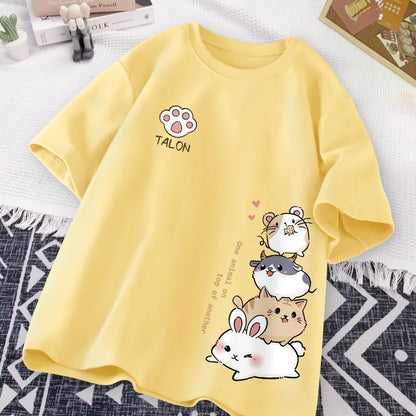 Japansk söt hamster stil söt tryck dagligen slit