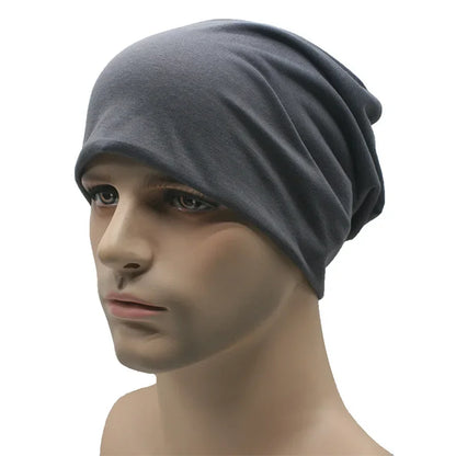 Sombreros de primavera para mujeres Gorro delgado Capa tejida Girl Autumn Cool Candy Color Geanie Hombres Pila de algodón Capa de pila Capa informal