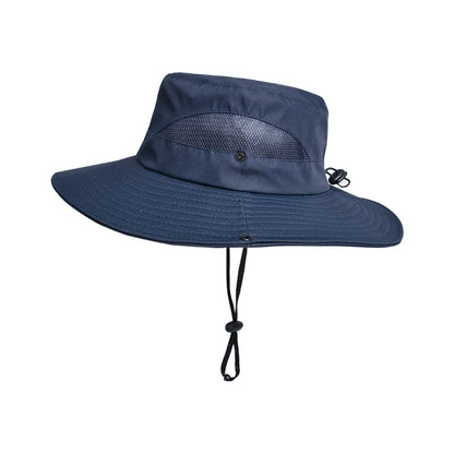 Spring summer sunshade hat Ladies outdoor fishing Mountaineering fisherman hat Breathable large brim sun hat