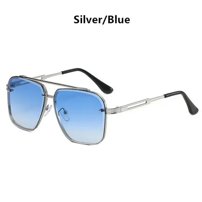 2025 Fashion Square Design Luxury Gafass Sun Men Women Flight Seven Rock Mach Mach Sex Style Gradiente Gafas de sol de piloto Oculos de Sol
