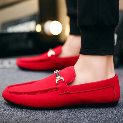 Mænds afslappede sko bløde komfortable kørsel Moccasins glider på loafers til mænd letvægt flad vandresko sapatenis maskulino