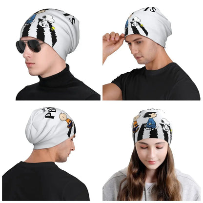Custom The Peanuts Bonnet Hats Street Knitted Hat For Women Men Winter Warm S-Snoopys Skullies Beanies Caps