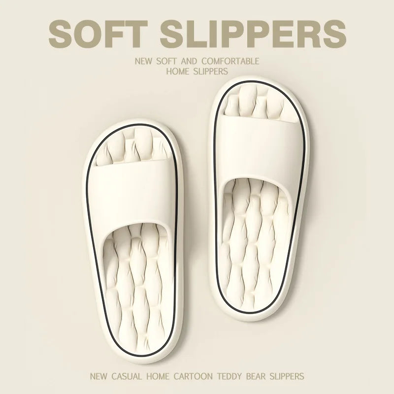 Super Light Softs Slippers Simple Fashion Tlides Eva Elastic Chaussures Colorful Sneakers in Door Bathroom Flip Flops