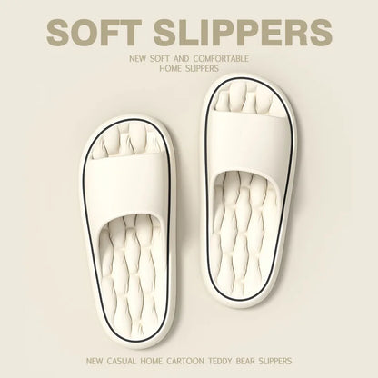 Super Light Softs Slippers Simple Fashion Tlides Eva Elastic Chaussures Colorful Sneakers in Door Bathroom Flip Flops
