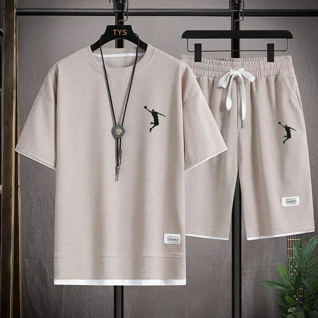 T-shirt masculin et shorts décontractés, vêtements de sport respirants et élégants, vêtements de sport haut de gamme élégants, nouveau pour l'été 2025