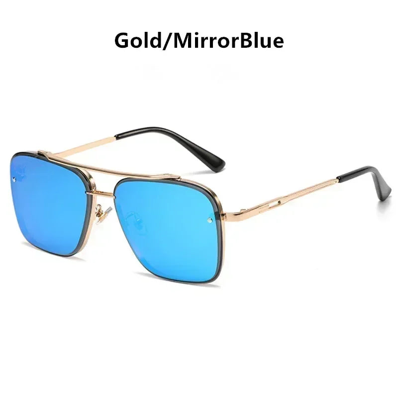 2025 Fashion Square Design Luxury Gafass Sun Men Women Flight Seven Rock Mach Mach Sex Style Gradiente Gafas de sol de piloto Oculos de Sol