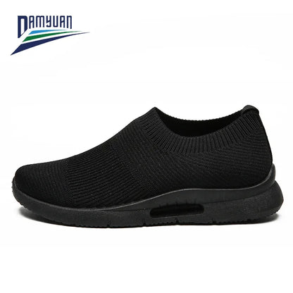 Damyuan Men Light Running Shoes Jogging Shoes Breathable Man Sneakers Slip On Loafer Shoe Men's Casual Shoes Størrelse 46 2020