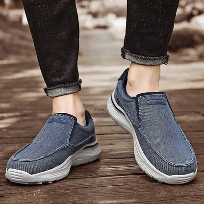Mænds afslappede sko lærred åndbart loafers mænd 2024 ny mandlig komfortabel udendørs vandresko klassiske loafers mænd sneakers