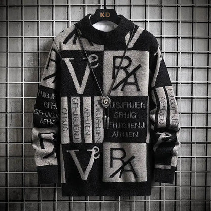 Uomini Pullover a strisce maglia a maglia a maglia Pallover Stampare Maglioni rotondi Maglion Autunno/Inverno Designer di qualità Casual Casualmente Abbigliamento Jumper