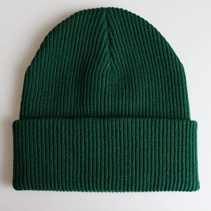 Brand Oohmy Knitted Hats for Men Women, Skullies Caps, Warmer Bonnet, Casual Cap, Monochromatic, Male and Female, Winter, 2024